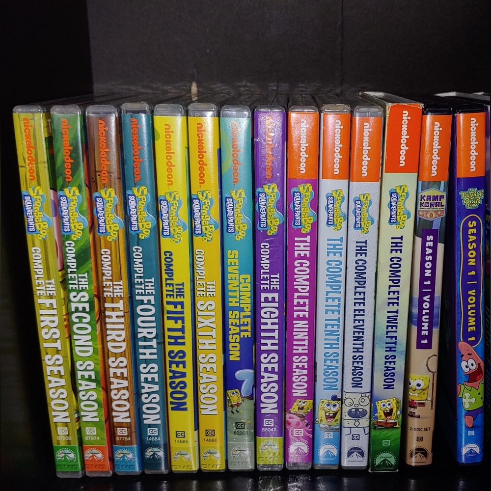 SpongeBob seasons 1+12 the Patrick Star show and Camp Coral